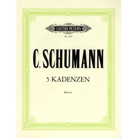 Schumann - 5 Kadenzen für Klavier zu Konzerten