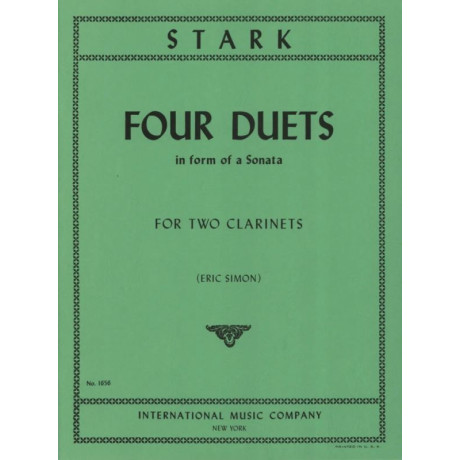 Stark - 4 Duetti in forma di Sonata per 2 Clarinetti