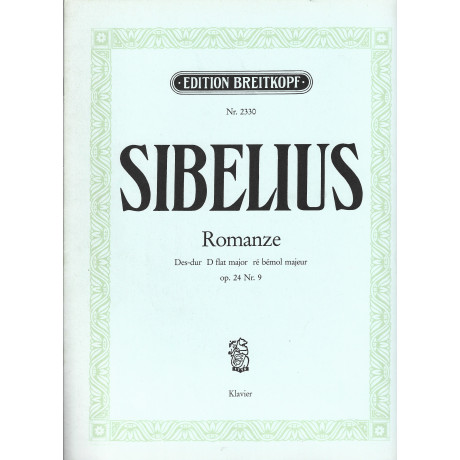 Sibelius - Romanze in Db Major Op.24 n.9  per Pianoforte