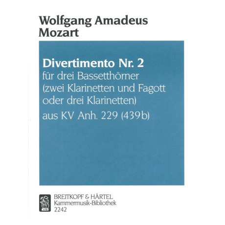 copy of Mozart - Divertimento n.1 per 2 Clarini e Fagotto
