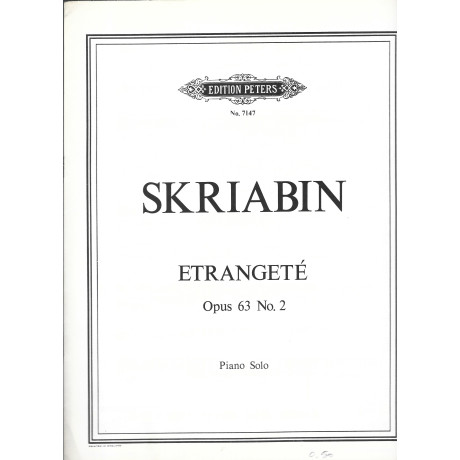 Scriabin - Etrangeté Op.63 n.2  per Pianoforte