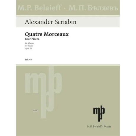 Scriabin - Quatre Morceaux op. 56 (1906)  per Pianoforte
