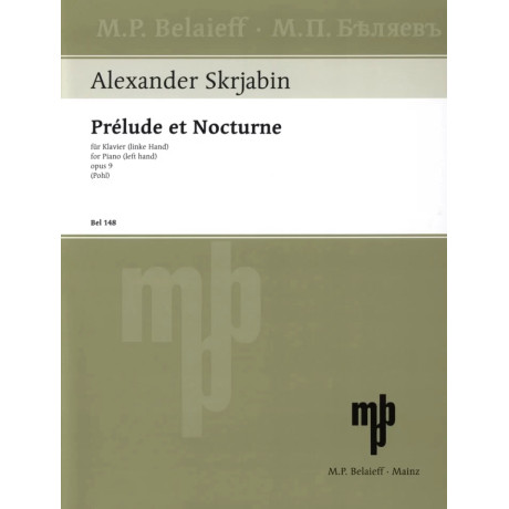 Scriabin - Prélude et Nocturne op. 9 (1894) for Piano
