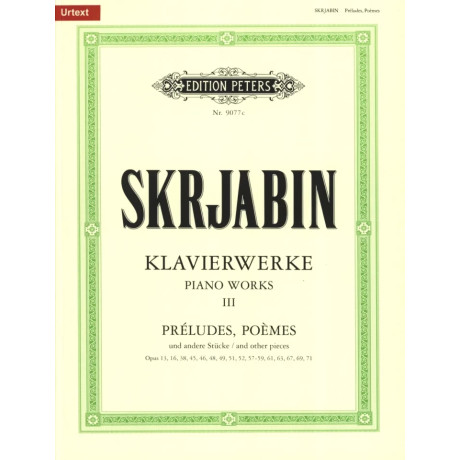 Scriabin -  Piano Works Volume 3