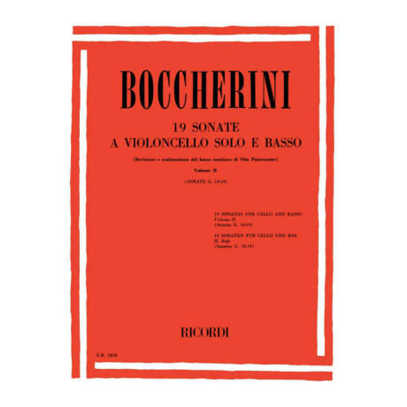 Boccherini - 19 Sonate a Violoncello Solo e Basso Vol.2