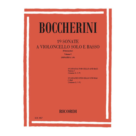 Boccherini - 19 Sonate a Violoncello Solo e Basso Vol.1