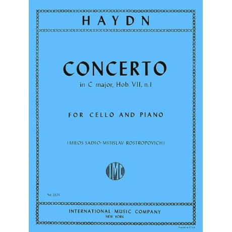 Haydn - Concerto in C Major Hob. VII, n.1 for Cello and Piano