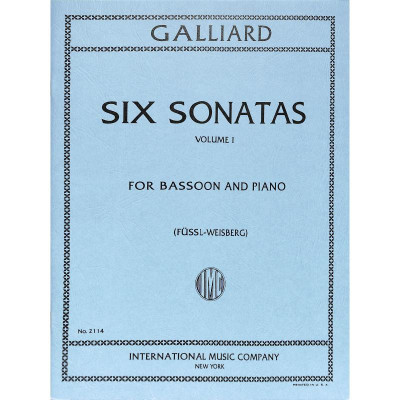 Galliard - 6 Sonate Vol.1 per Fagotto e Pianoforte