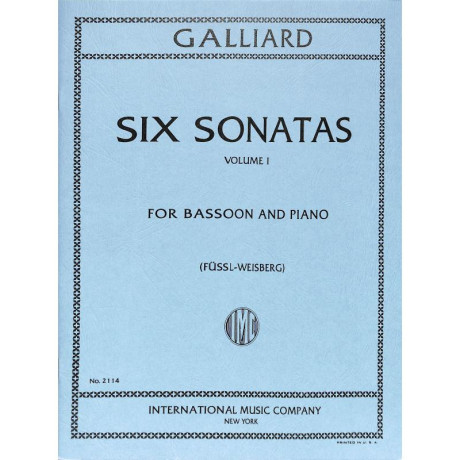Galliard - 6 Sonate Vol.1 per Fagotto e Pianoforte