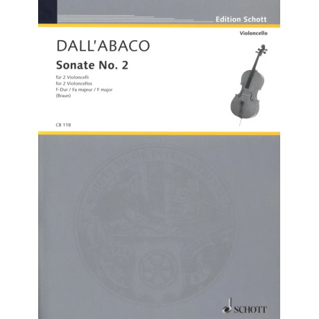 Dall'Abaco - Sonata n.2 in Fa Maggiore per 2 Violoncelli
