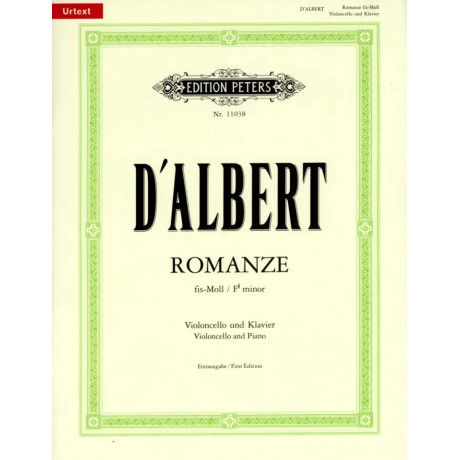 D'Albert - Romanze in Fa Diesis Minore for Cello and Piano