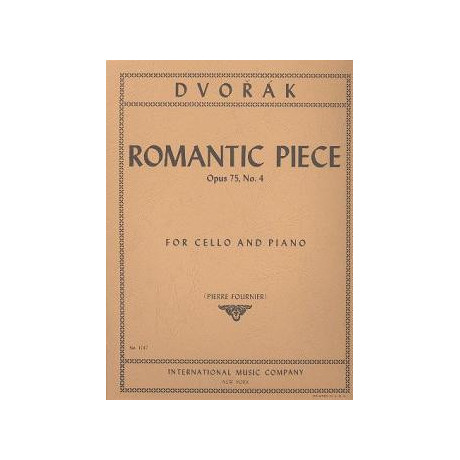Dvorak - Pezzo Romantico Op. 75 N. 4 for Cello and Piano