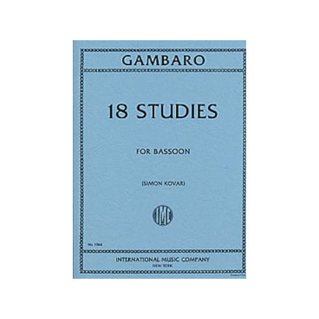 Gambaro - 18 Studi per Fagotto