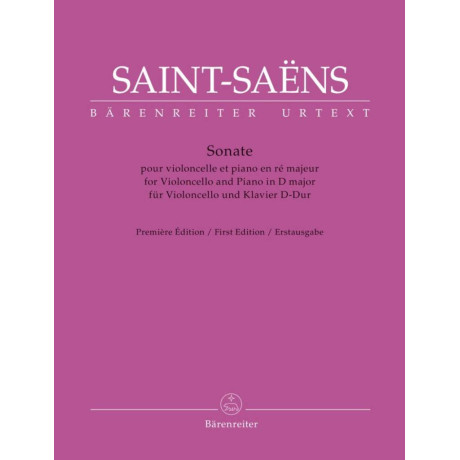 Saint-Saens - Sonata in D Major for Cello and Piano