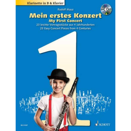 My first Concert - For Clarinet in Bb and Piano With CD