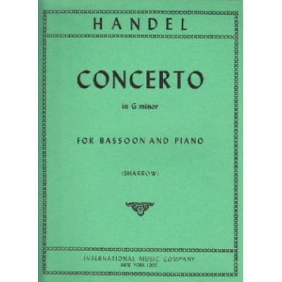 Handel - Concerto in Sol Minore per Fagotto e Piano