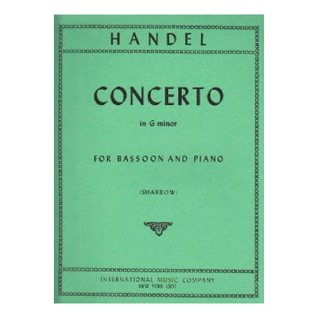 Handel - Concerto in Sol Minore per Fagotto e Piano