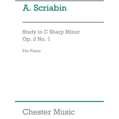 Scriabin -  Etude In C Sharp Minor Op. 2/1 for Piano