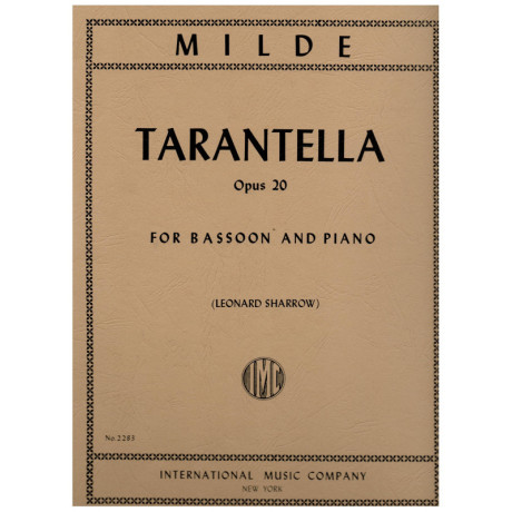 Milde - Tarantella Op.20 per Fagotto e Pianoforte