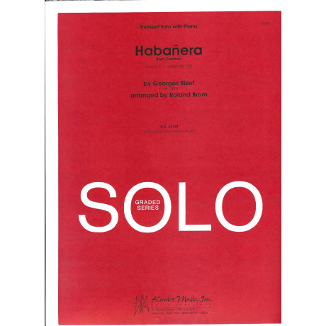 Bizet - Habanera from Carmen For Trumpet and Piano