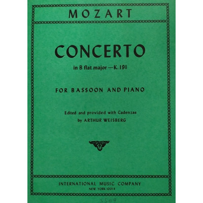 Mozart - Concerto in Sib KV191 per Fagotto e Piano