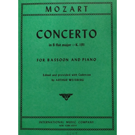 copy of Mozart - Concerto in Sib KV191 per Fagotto e Piano