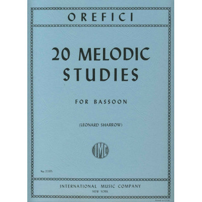 Orefici - 20 Studi Melodici per Fagotto