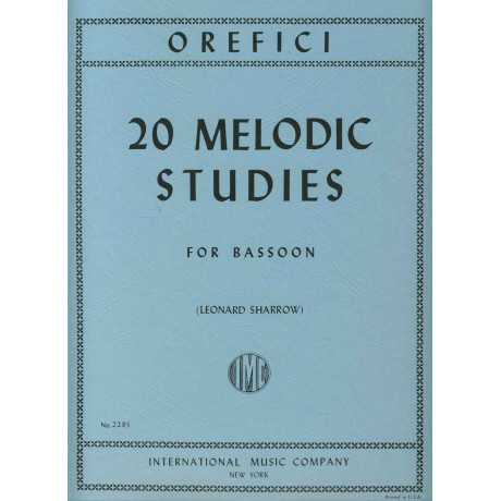 Orefici - 20 Studi Melodici per Fagotto