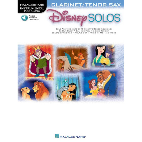 Disney Solos for Clarinet o Tenor Sax