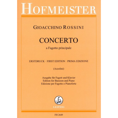 Rossini - Concerto a Fagotto Principale per Fagotto e Pf.