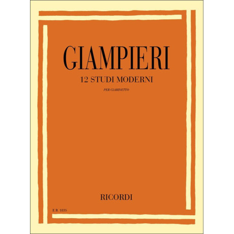 Giampieri - 12 Studi moderni per Clarinetto