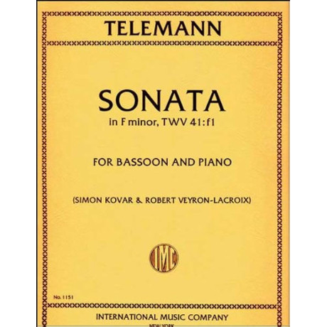 Telemann - Sonata in Fa Minore per Fagotto e Piano