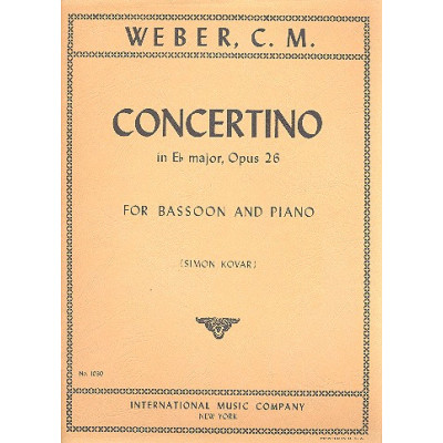 Weber - Concertino in Mib Op.26 per Fagotto e Piano