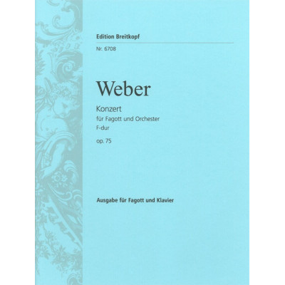 Weber - Concerto in Fa Maggiore Op.75 Fagotto e Piano