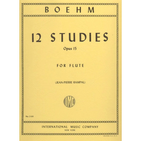 Theobald Böhm - 12 Studi per flauto op. 15
