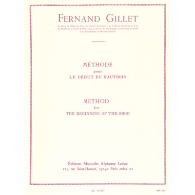 Gillet - Metodo per Oboe per Debuttanti