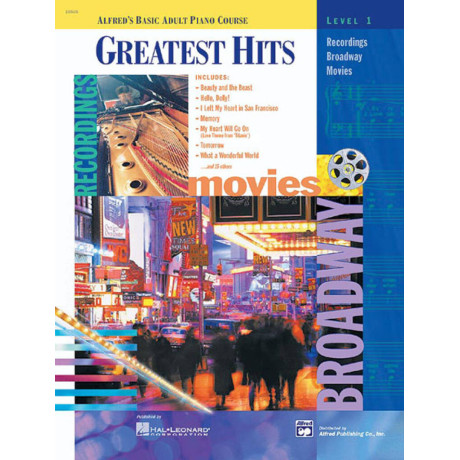 Alfred's Basic Adult Piano Course - Greatest Hits Movie Level 1
