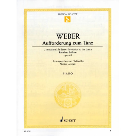 Weber - Rondeau brillant Des-Dur (Original-Ausgabe)op. 65 per Pianoforte