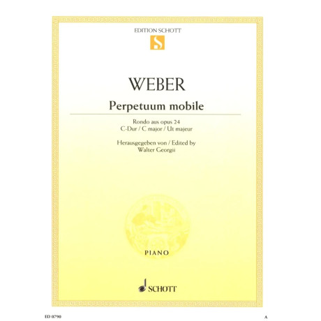 Weber - Perpetuum mobile op. 24 per Pianoforte