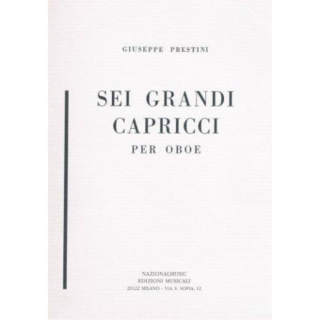 Prestini - Sei Grandi Capricci per Oboe