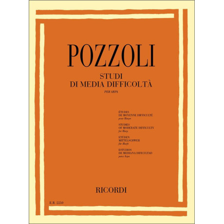 Pozzoli - Studi Di Media Difficoltà Per Arpa
