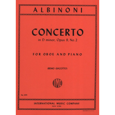 Albinoni - Concerto in Re Minore Op.9 n.2 oboe e Pf.