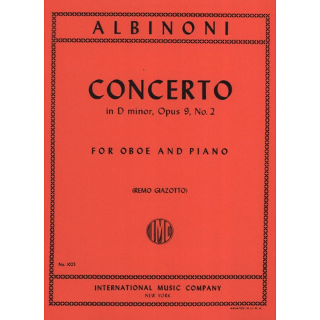 Albinoni - Concerto in Re Minore Op.9 n.2 oboe e Pf.