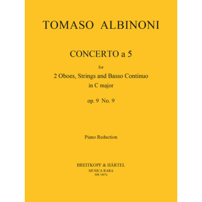 Albinoni - Concerto a 5 Op.9 n.9 per 2 oboi e Piano