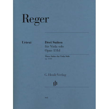Reger - Three Suites for Viola Solo Op. 131d