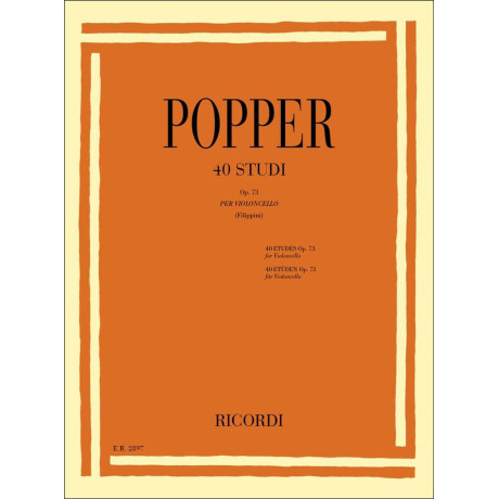 Popper - 40 Studi Op.73 Per Violoncello