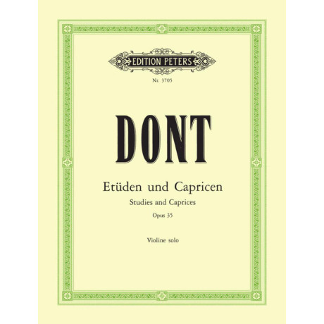 copy of Dont - Studies and Caprices for Violin Op. 35