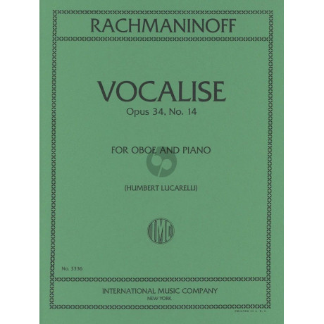 Rachmanonoff - Vocalizzo Op.34 n.14 per Oboe e Pf.