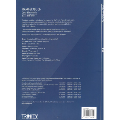 Trinity - Piano Exam Pieces 2018-2020 Grade 6