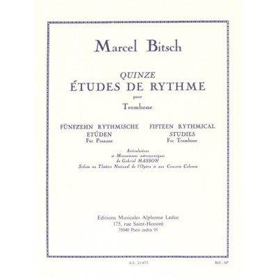 Bitsch - 15 Studi Ritmici per Trombone